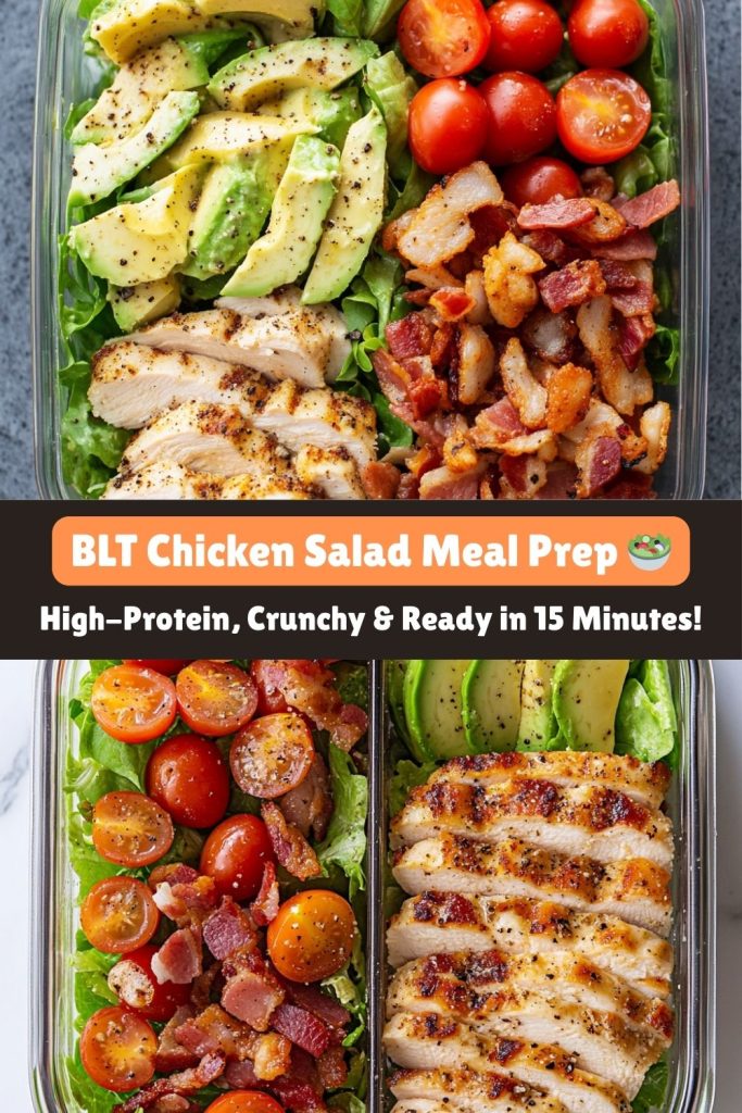 BLT Chicken Salad Meal Prep