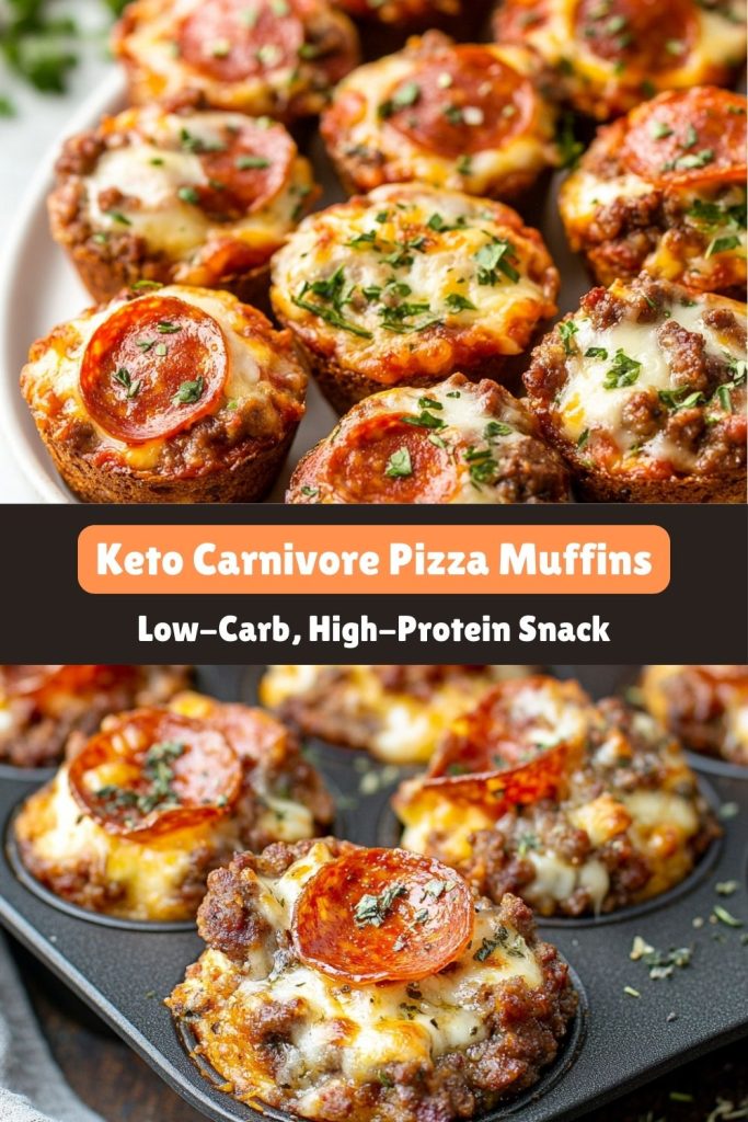 Keto Carnivore Pizza Muffins