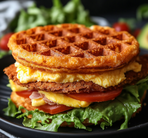 Keto Chaffle Sandwich!