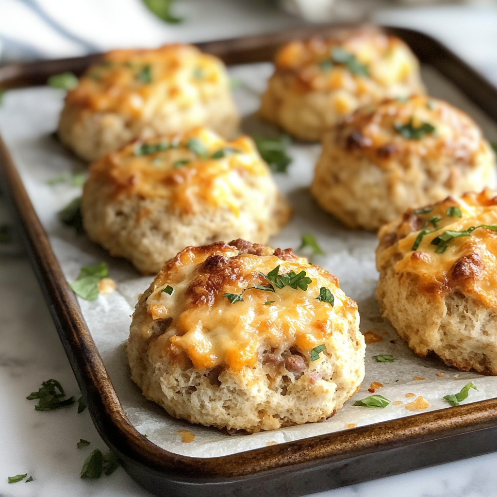 : Keto Sausage and Cheese Biscuits!