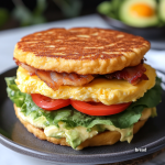 Keto Cloud Bread Breakfast Sandwich!
