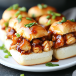 Slow Cooker Hawaiian BBQ Chicken Sliders