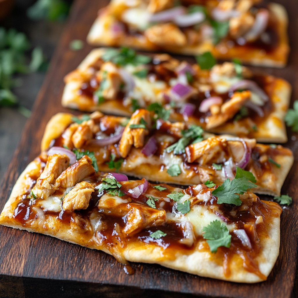 BBQ Chicken Flatbread Pizzas