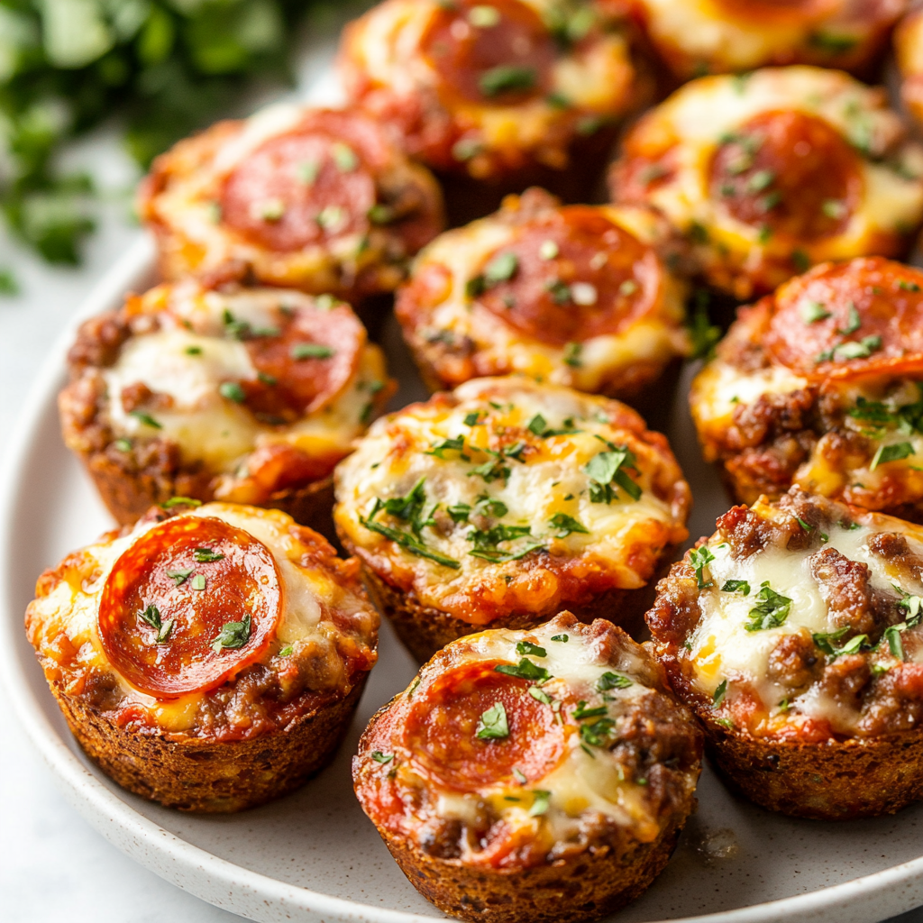 Keto Carnivore Pizza Muffins