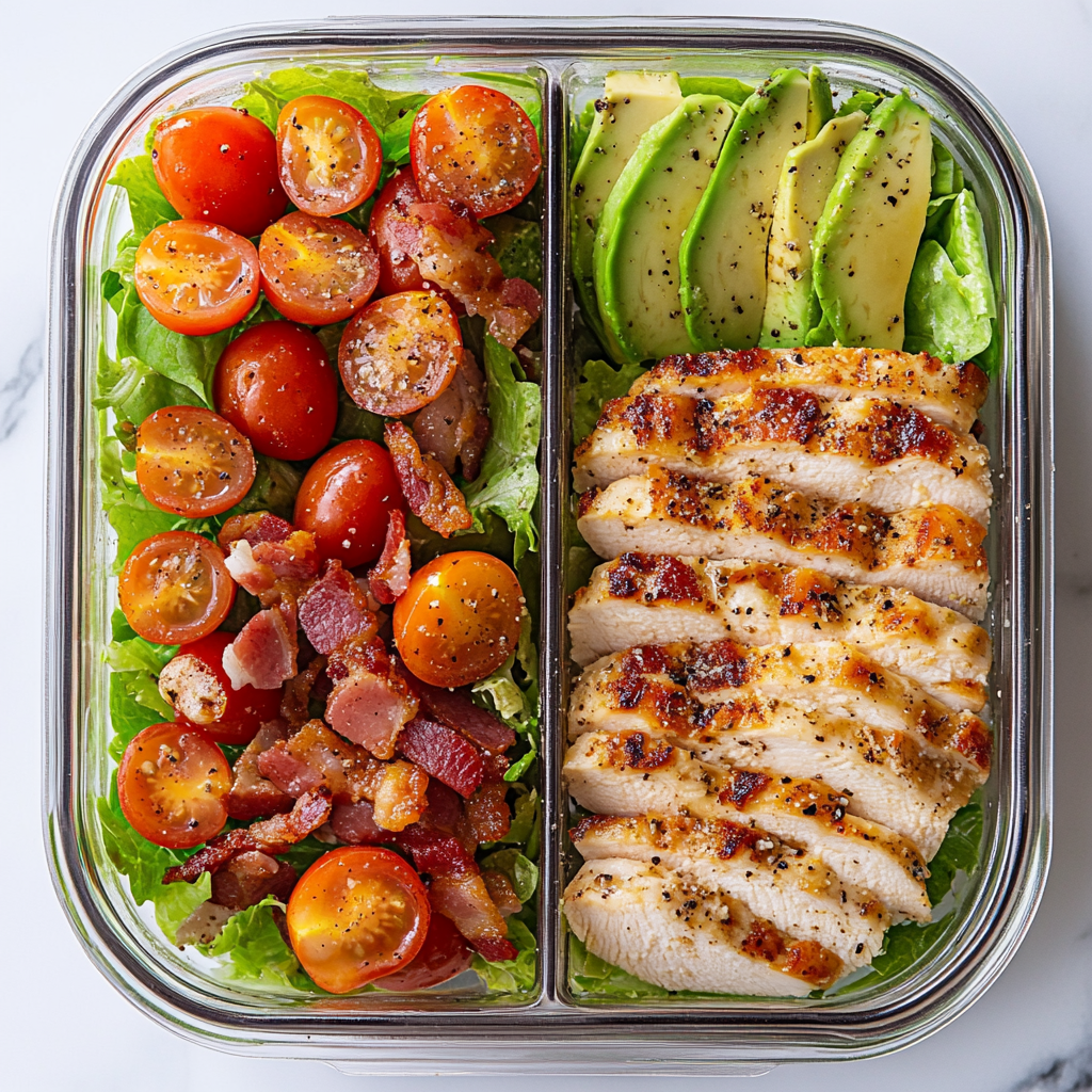 BLT Chicken Salad Meal Prep