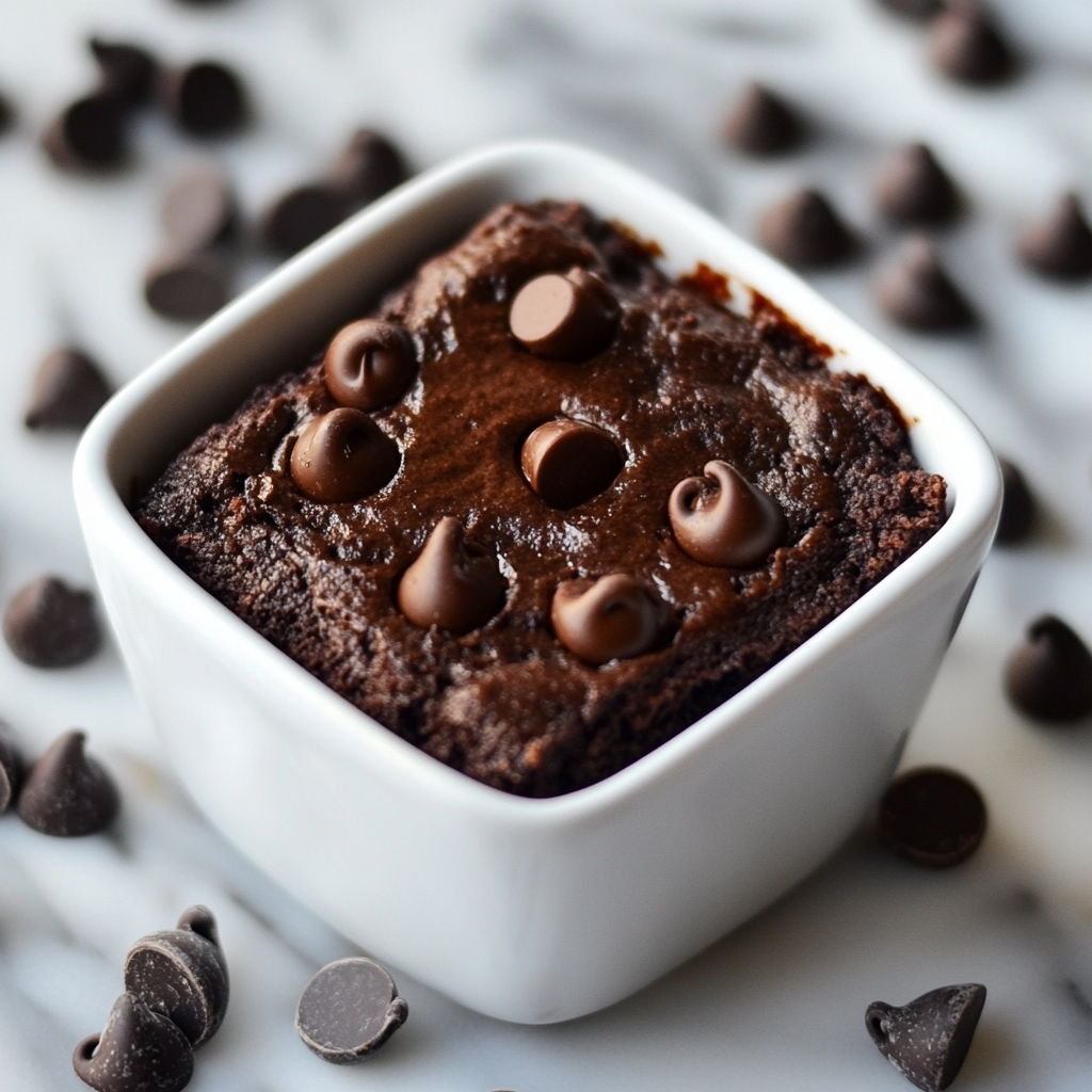Two-Minute Protein Brownie