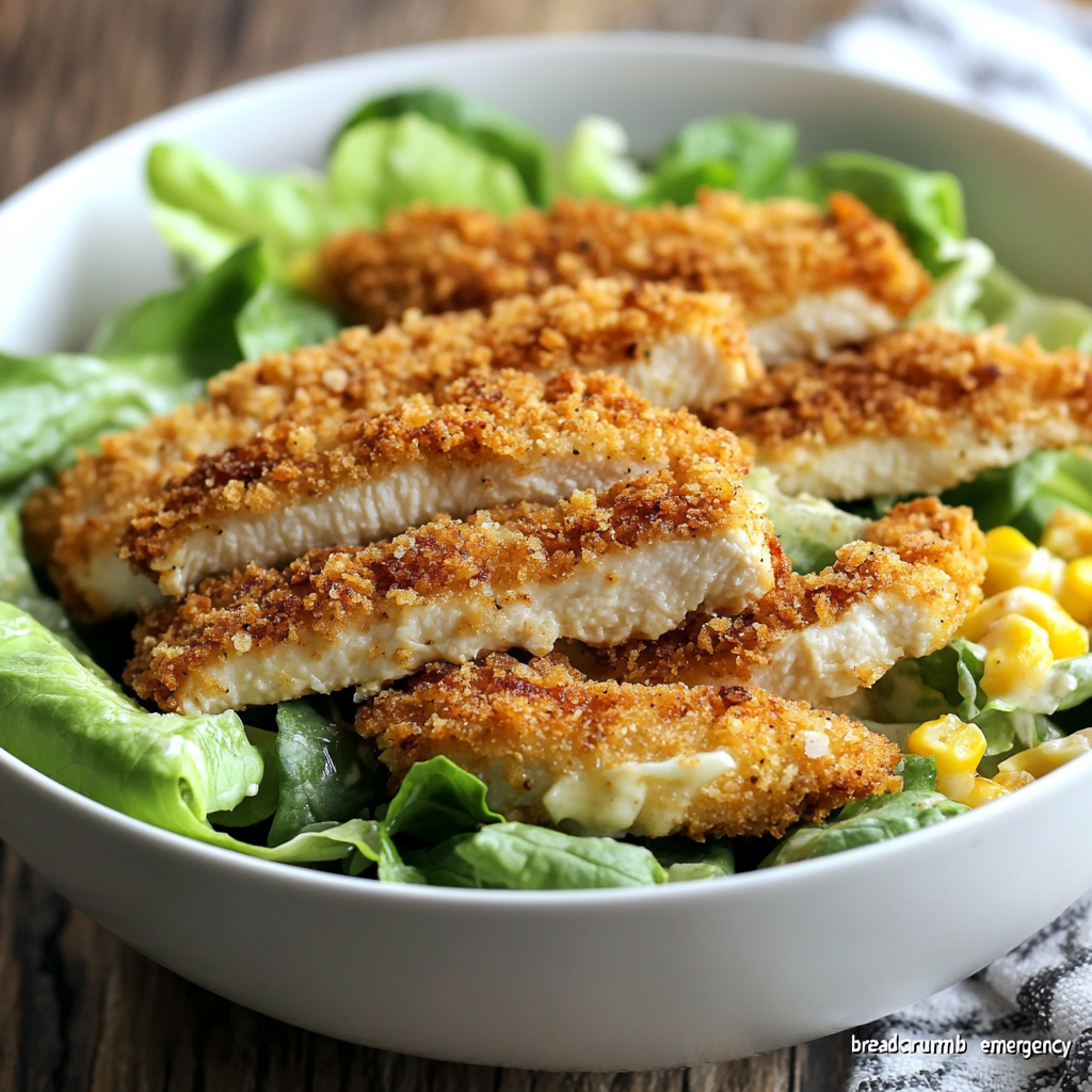 Crispy Chicken Caesar Salad