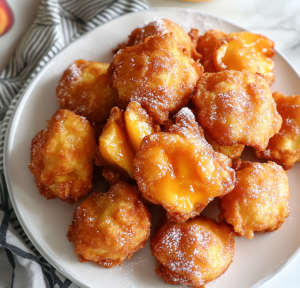 Delicious Fresh Peach Fritters
