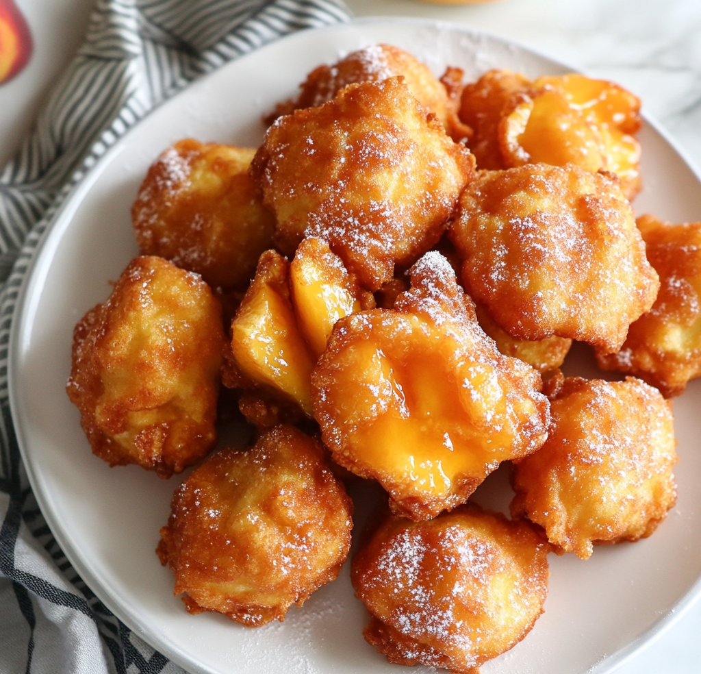 Delicious Fresh Peach Fritters
