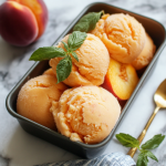 The Best Peach Sorbet