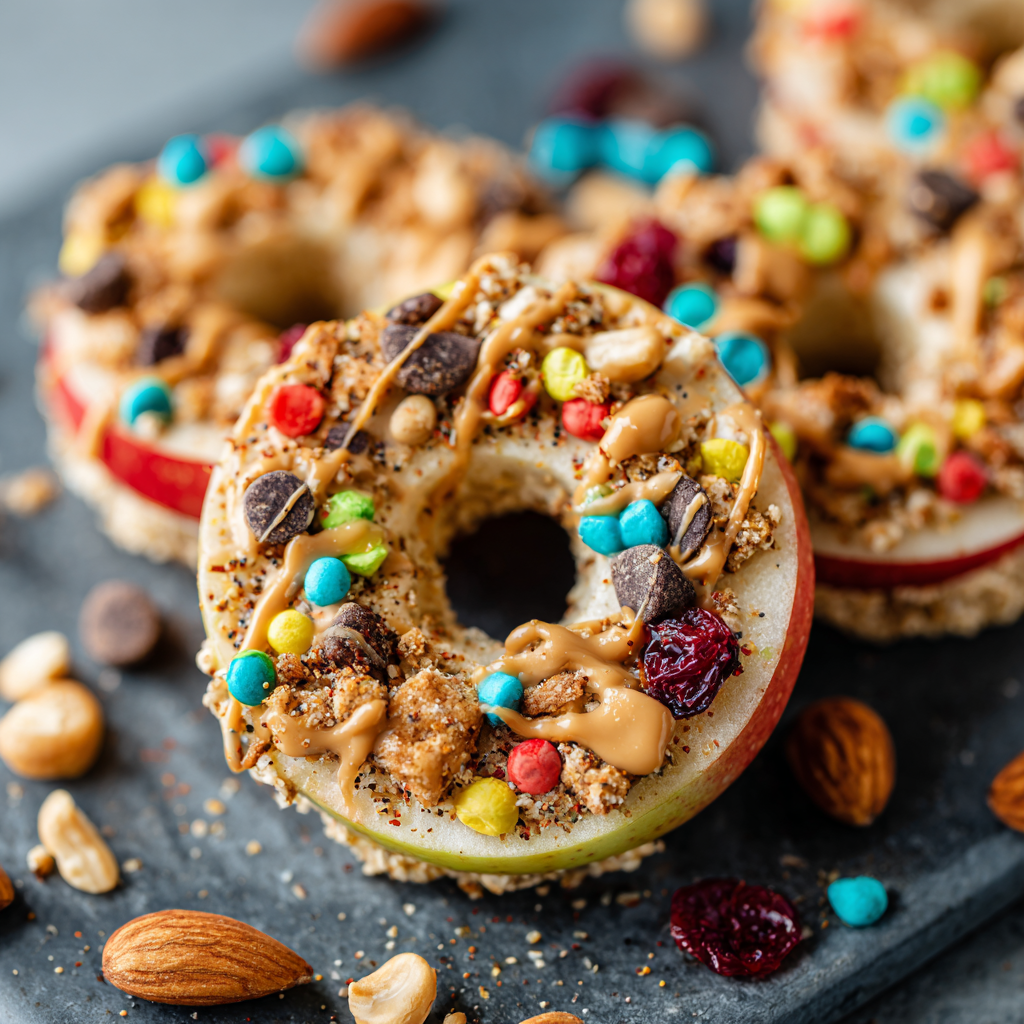 Trail Mix Apple Rings