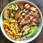 Creamy Chipotle Chicken & Corn Bowl