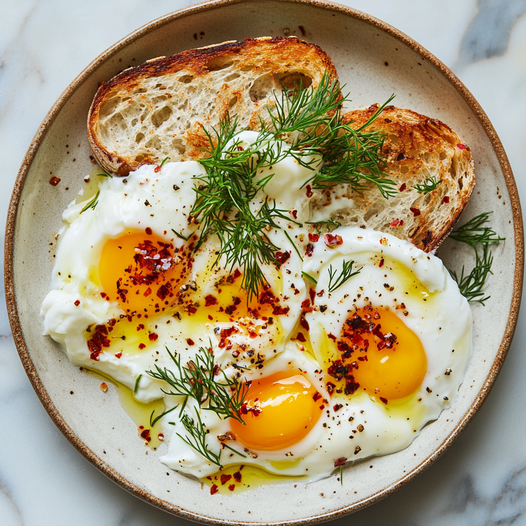 Savory Yogurt & Soft-Boiled Egg Plate