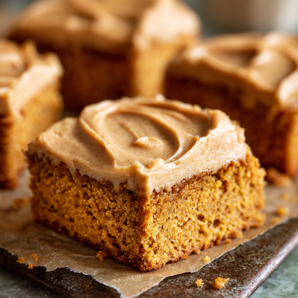 Pumpkin Bars with Brown Sugar Frosting