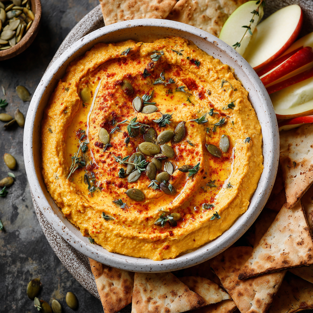 Creamy Pumpkin Hummus