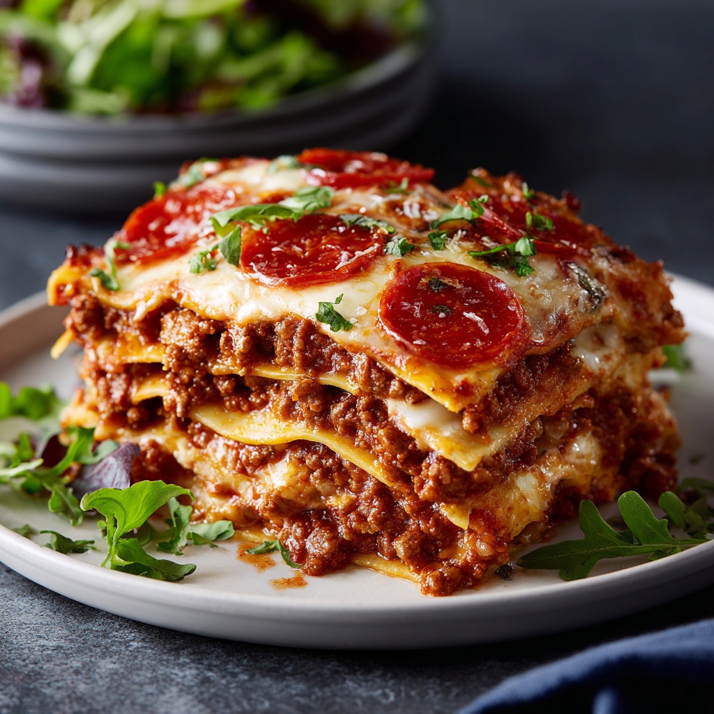 Protein-Packed Pizza-Lasagna