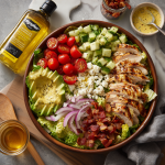Chopped Chicken Salad with Honey Mustard Dressing