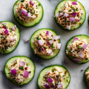 Cucumber Tuna Bites