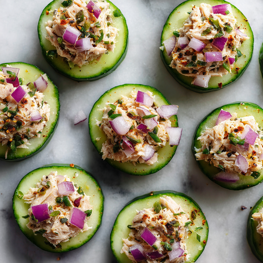 Cucumber Tuna Bites