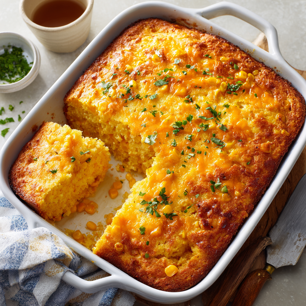 Creamy Cornbread Casserole