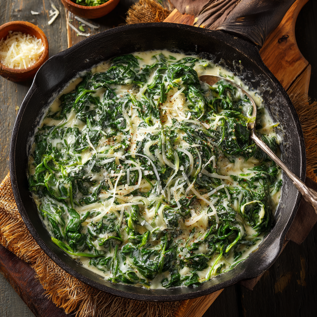 Cheesy Creamed Spinach