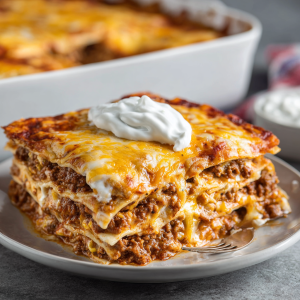 Cheesy Taco Lasagna