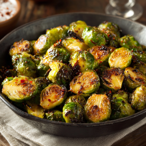Maple Roasted Brussels Sprouts
