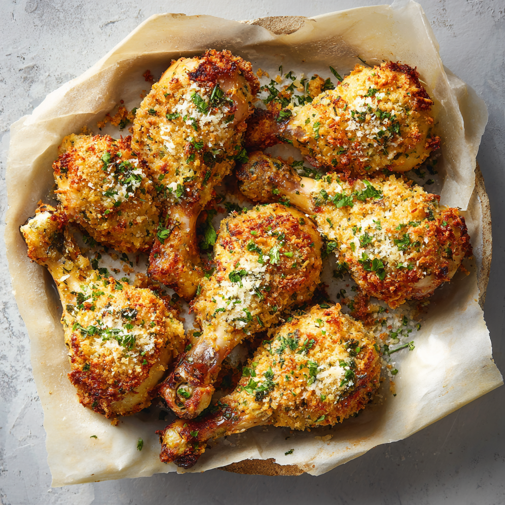 CRISPY PARMESAN CHICKEN LEGS
