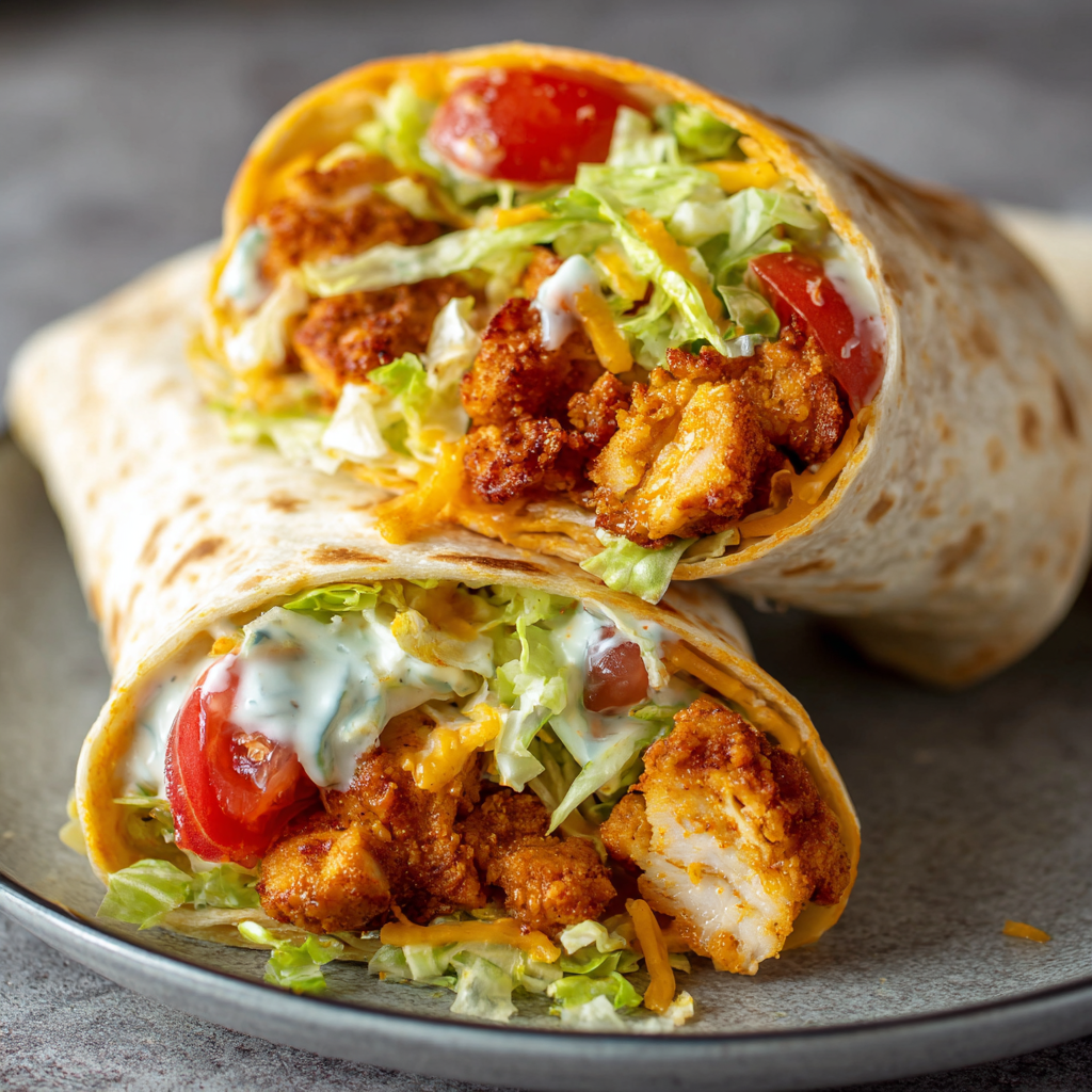 BUFFALO RANCH CHICKEN WRAPS