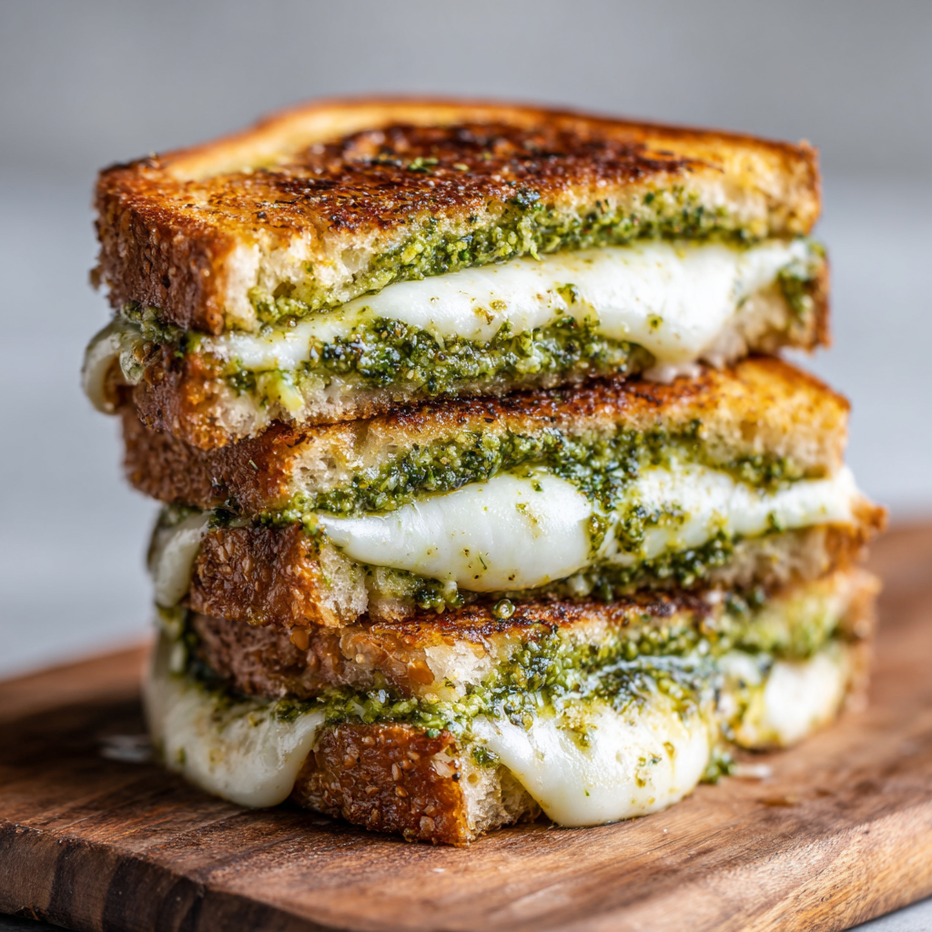 Pesto Mozzarella Grilled Cheese