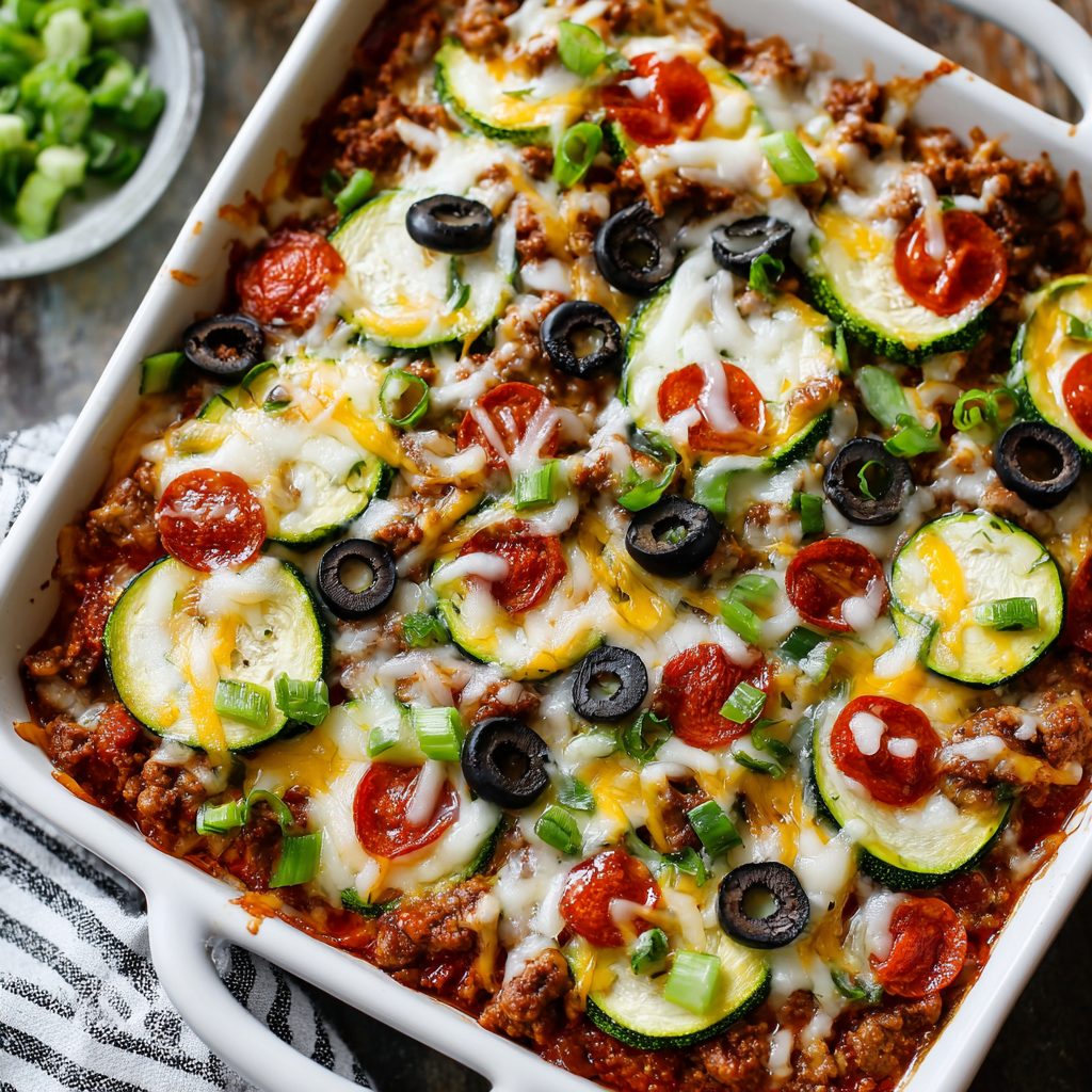 Zucchini Pizza Bake