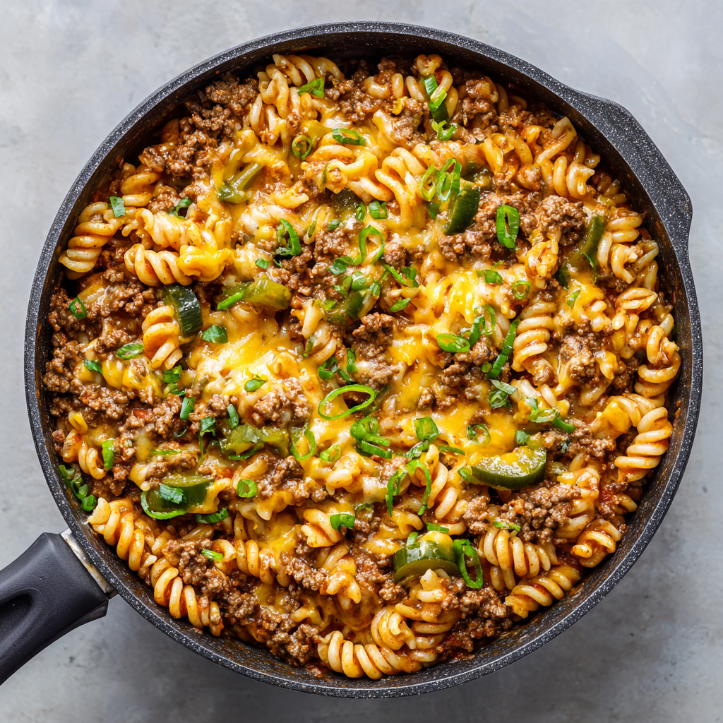 CHEESEBURGER PASTA {ONE POT}
