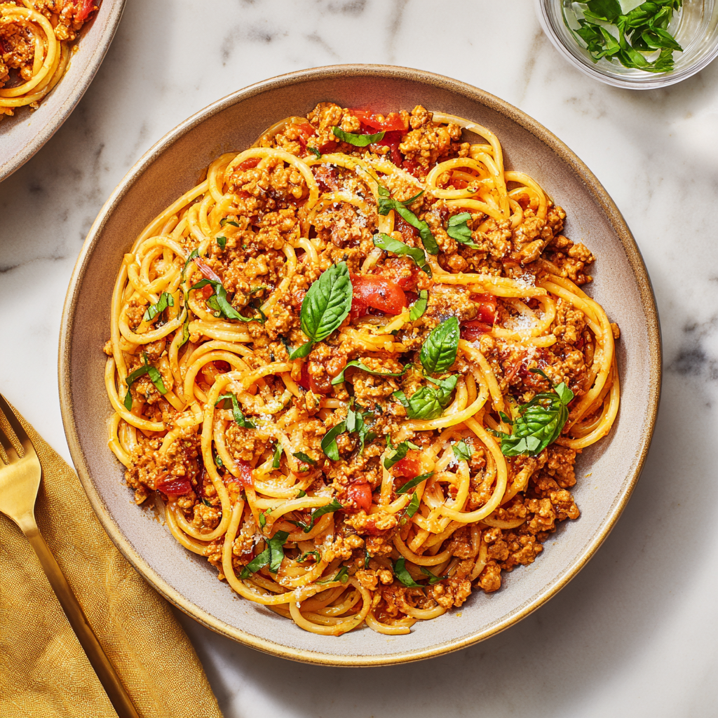 30-Minute Ground Turkey Pasta