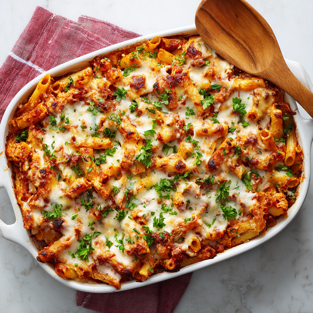 Easy Meatless Baked Ziti