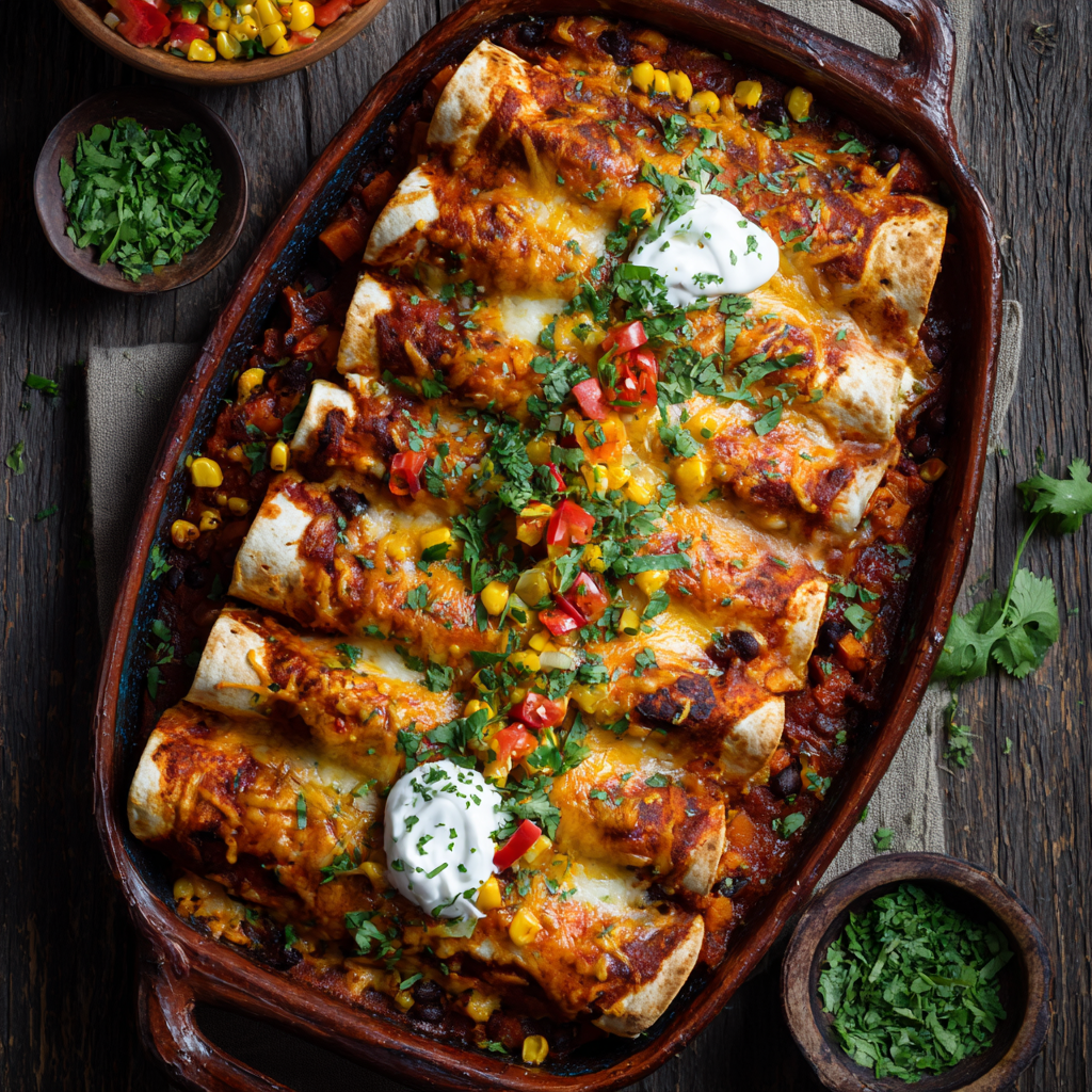 Loaded Vegetarian Enchiladas