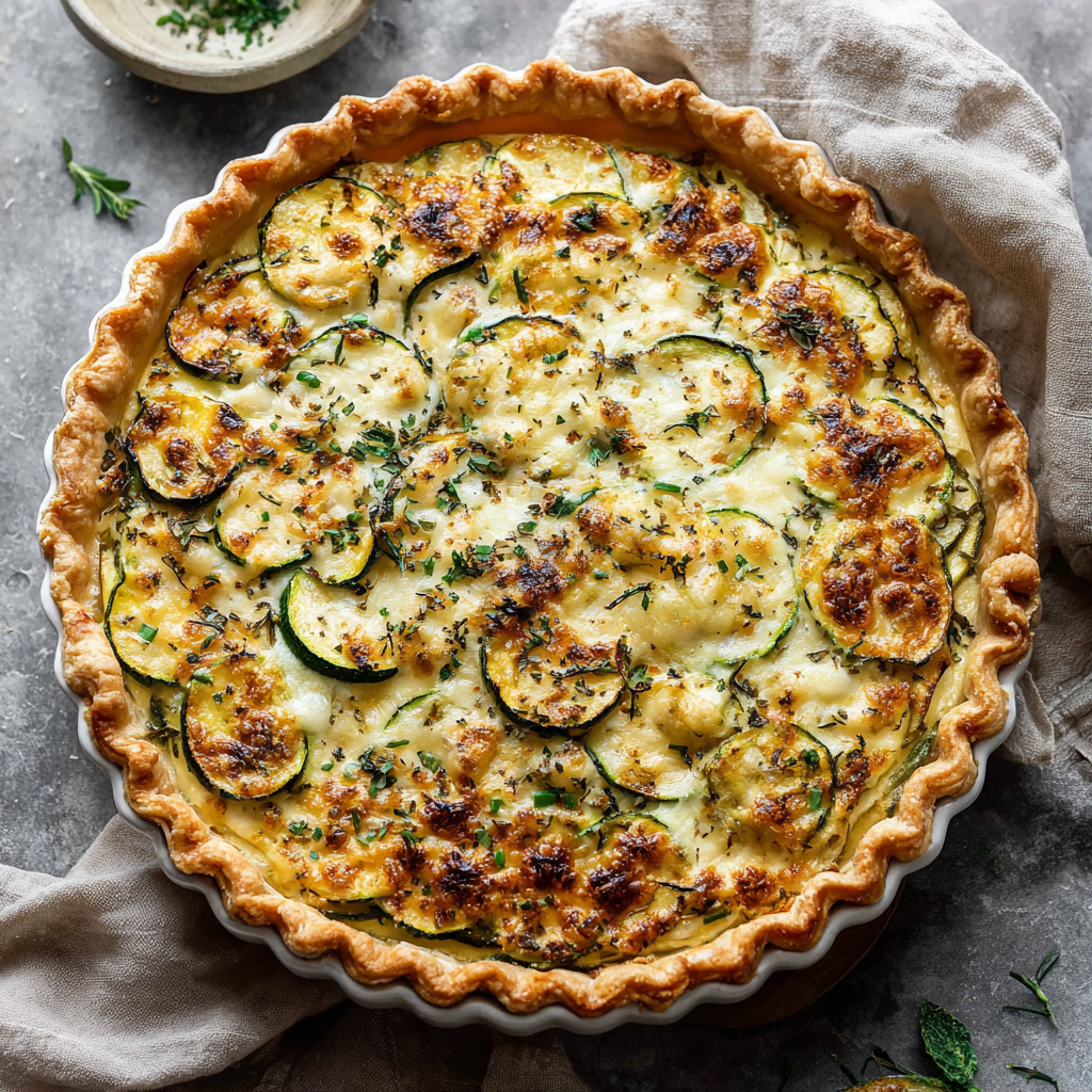 Cheesy Italian Zucchini Pie
