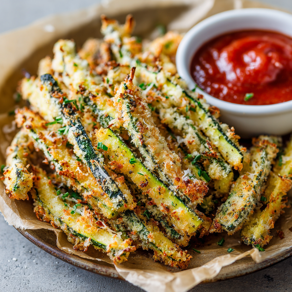 Baked Parmesan Zucchini Fries