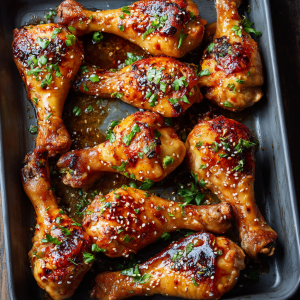 HONEY GLAZED CHICKEN LEGS