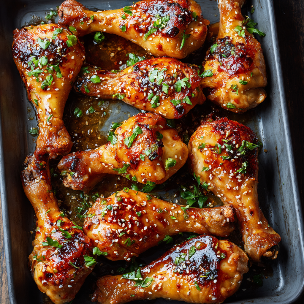 HONEY GLAZED CHICKEN LEGS