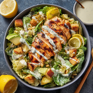 Hot Honey Chicken Caesar Salad