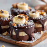 Frozen Chocolate Covered Banana Bites