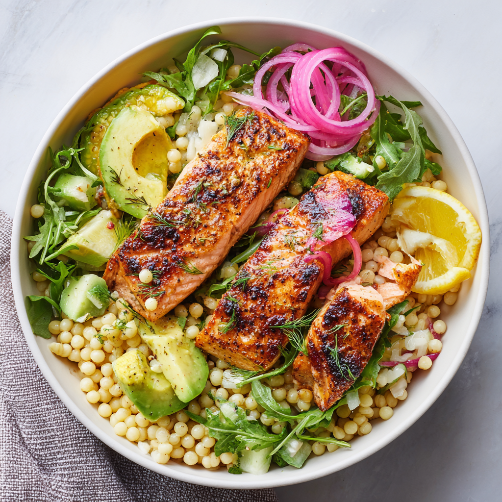 Salmon Couscous Bowls