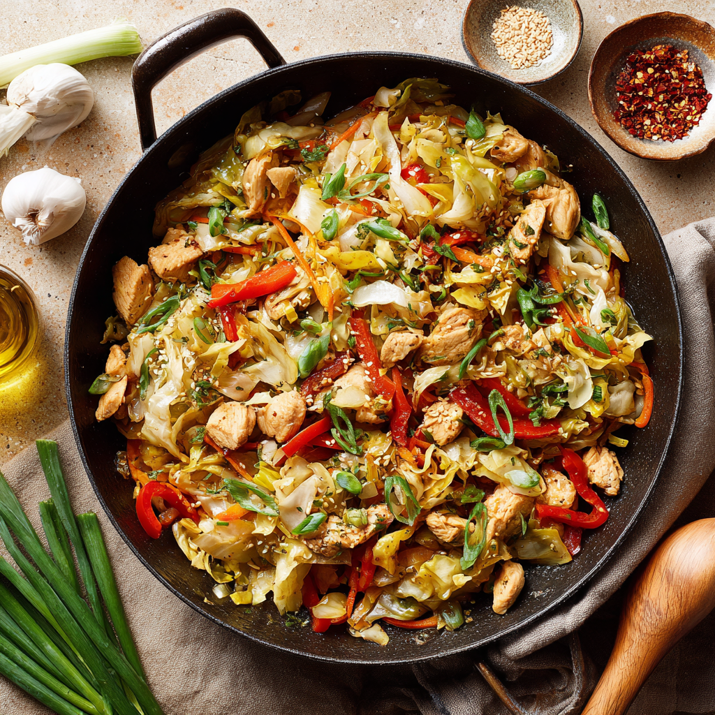 Chicken Cabbage Stir-Fry