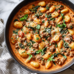 30-Minute One-Pan Creamy Gnocchi with Sausage