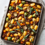 Pumpkin Gnocchi Sheet Pan Bake
