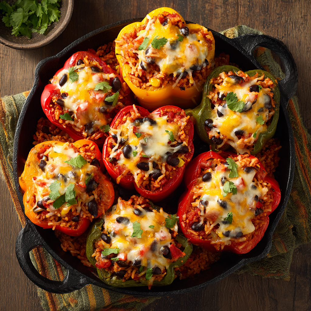 Meatless Mexican Stuffed Peppers
