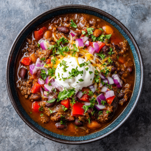 Pinto Bean Chili with a Chocolate Twist