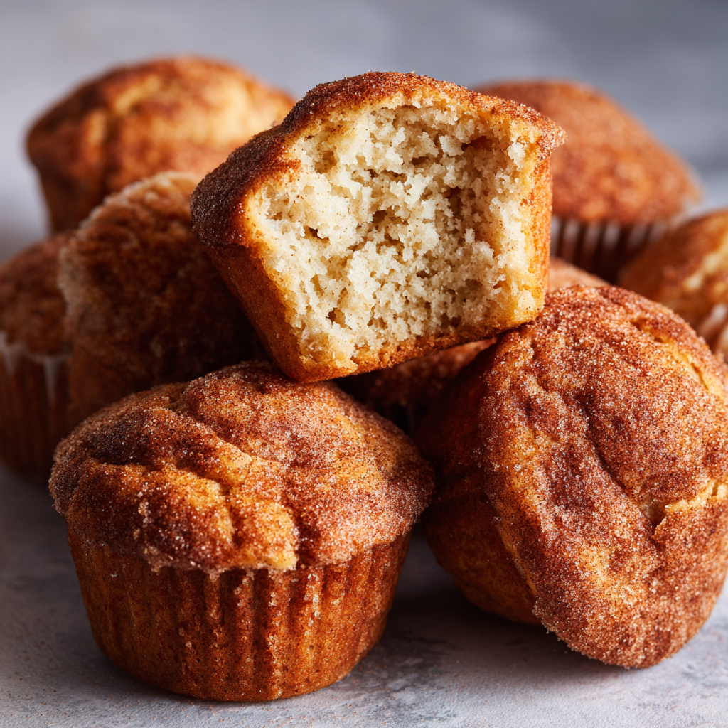Sourdough Cinnamon Sugar Muffins