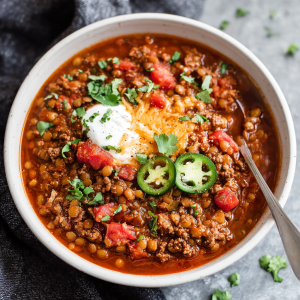 Beef & Lentil Chili