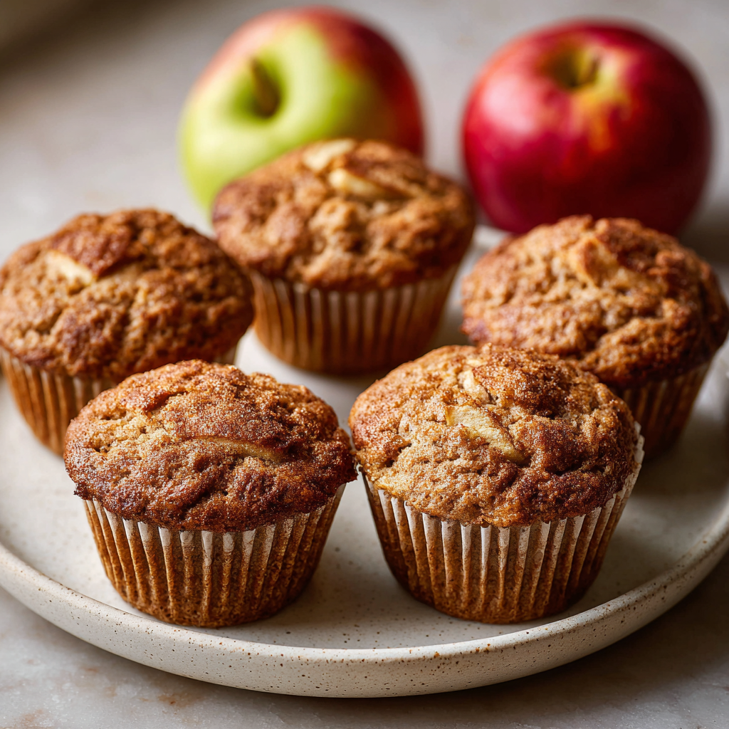 Sourdough Cinnamon Apple Muffins